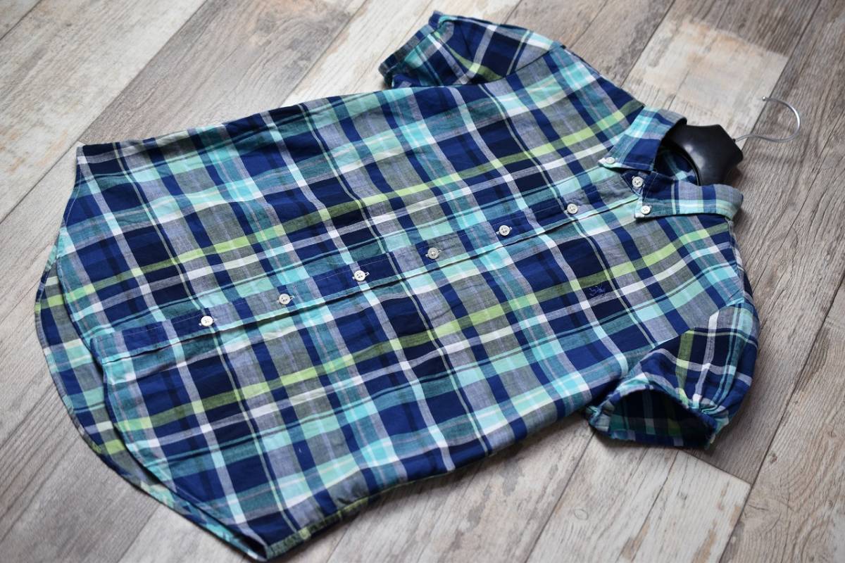 人気定番，新作 ジムフレックス Gymphlex/半袖BDチェック柄シャツ 12(Mサイズ)｜売買されたオークション情報、yahooの商品情報をアーカイブ公開 - オークファン Mサイズ