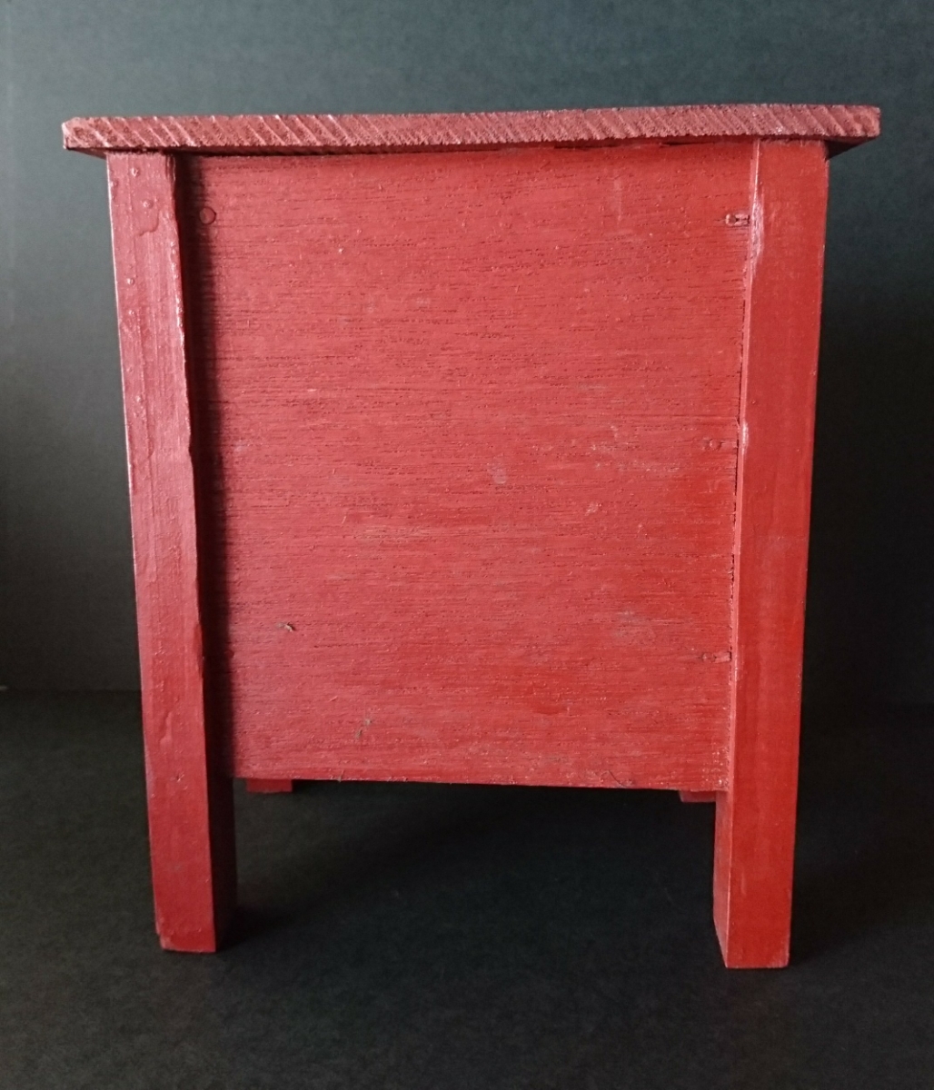 【ちょいふる】昭和レトロ 企業ノベルティ 三菱カラーテレビ 店舗ディスプレイ用テレビ型置物 昭和４２年 木製品  昭和 カラーテレビ 三菱電機 - 昭和レトロ三菱☆カラーテレビ