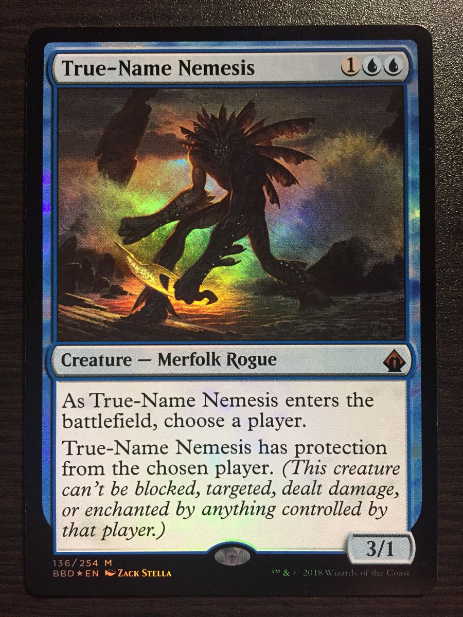 プレミアムアウトレット店 MTG 真の名の宿敵 旧枠foil 【公式通販】