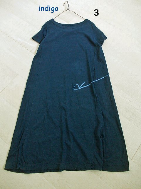 美品 ４５R インディゴ クルーネックカットソーワンピース 半袖 0 45rpm ○ インディゴカットソーワンピース 0 ○ 45R ○ ご覧頂きまして