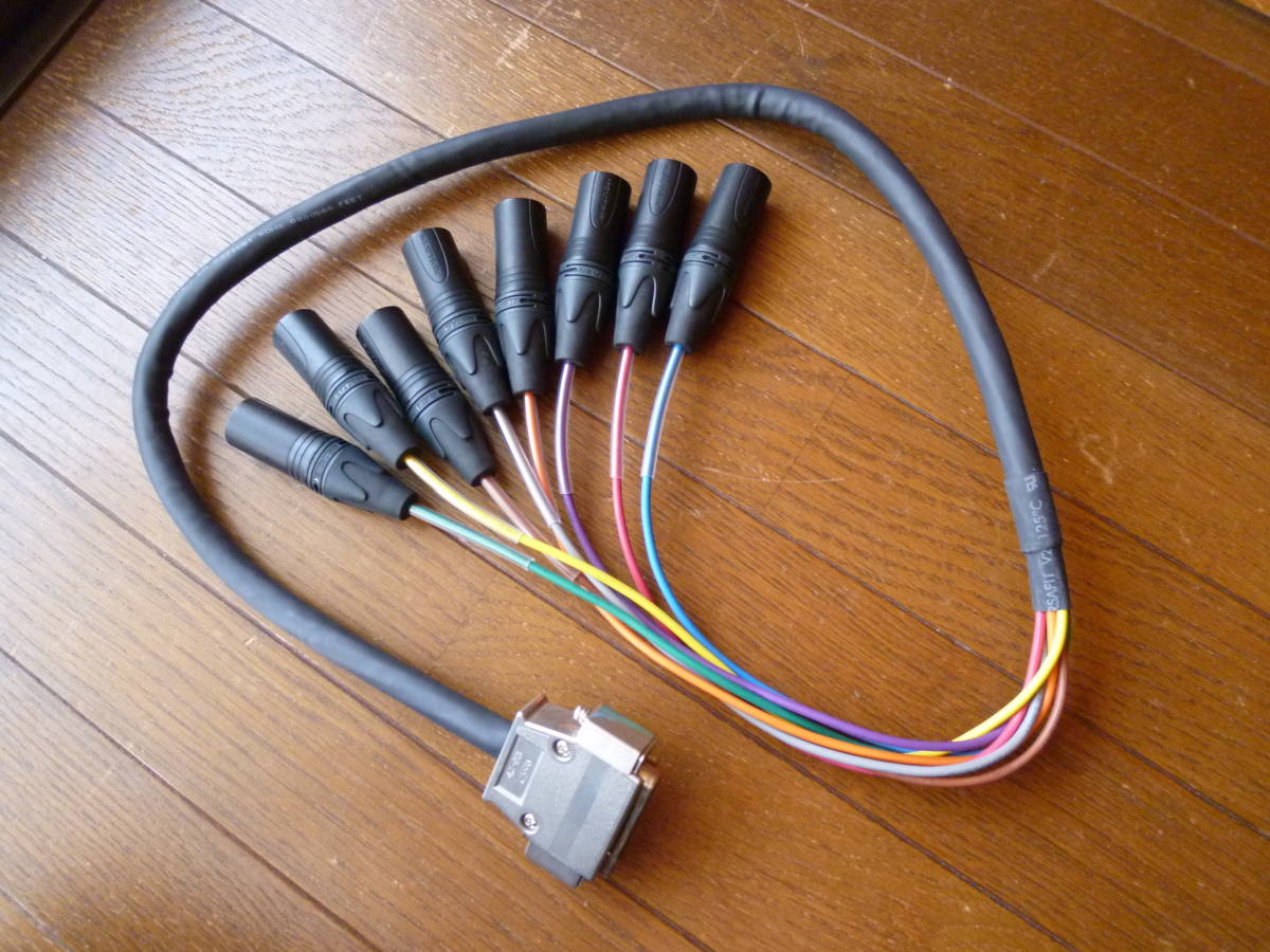 BELDEN 1512C D-sub25 XLRオス 8chマルチケーブル BELDEN 1512C 7m D