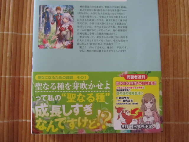 聖女になるの 二度目の人生は勝手にさせてもらいます 新山サホ 恋愛小説一般 売買されたオークション情報 Yahooの商品情報をアーカイブ公開 オークファン Aucfan Com