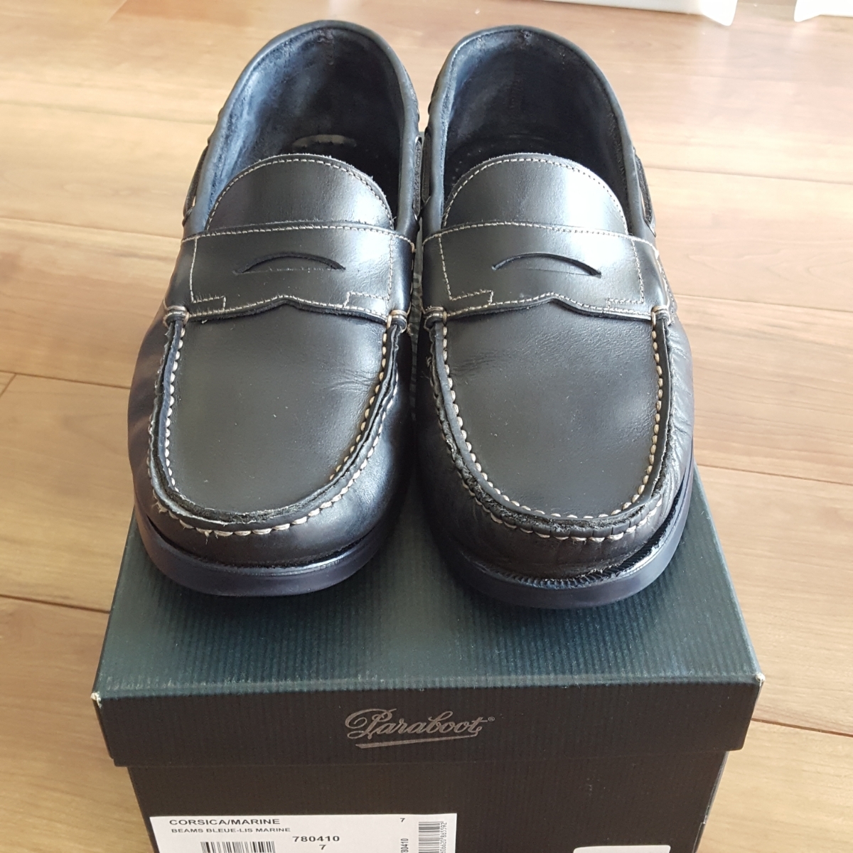 Paraboot パラブーツ CORSICA MARINE Beams 別注 ビームス 7 ネイビー