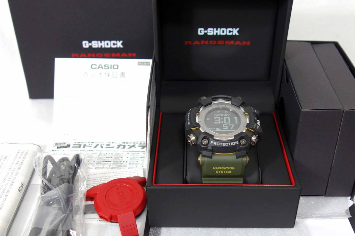 買取キング2□新品同様カシオG-SHOCK RANGEMAN GPR-B1000-1BJR黒カーキ 
