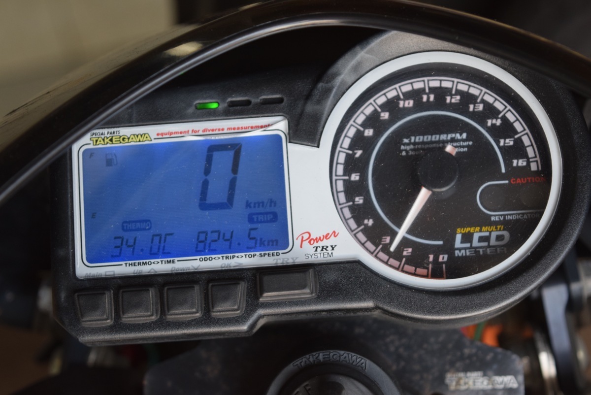 XR100モタード 武川 タケガワ デジタル LCDメーター HD13 (80)検XR50