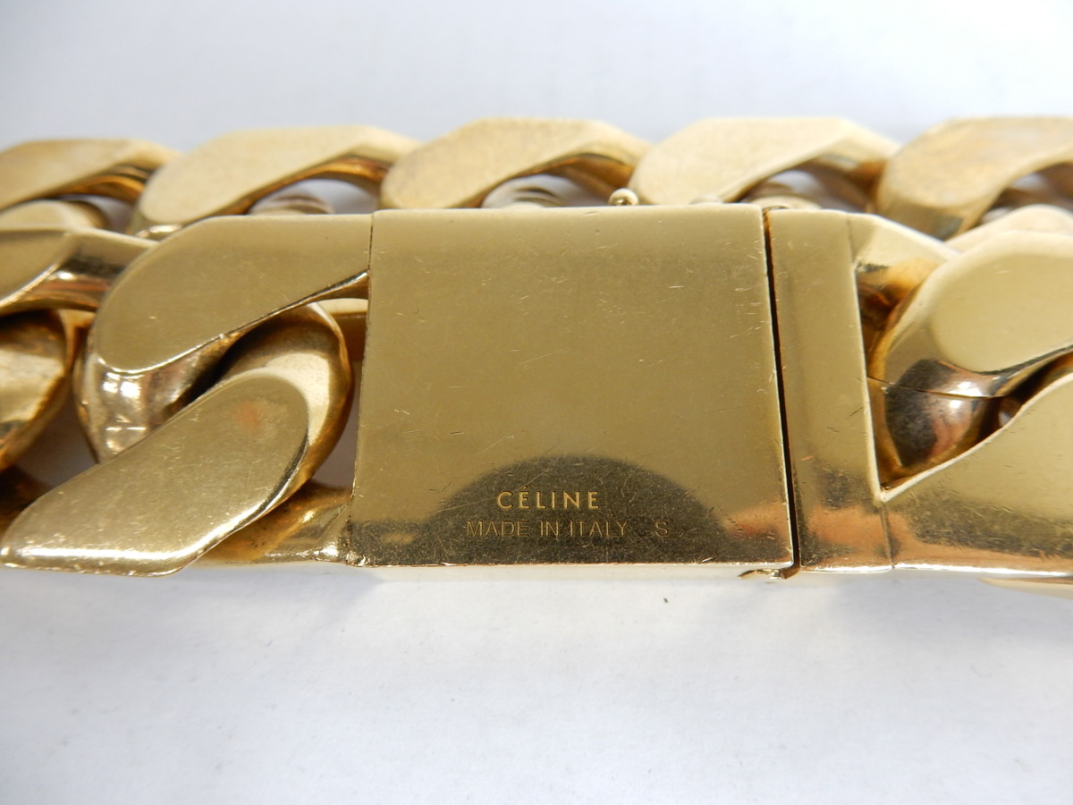 CELINE セリーヌ 箱付き 中古 メンズ チェーンベルト ∴WP689 