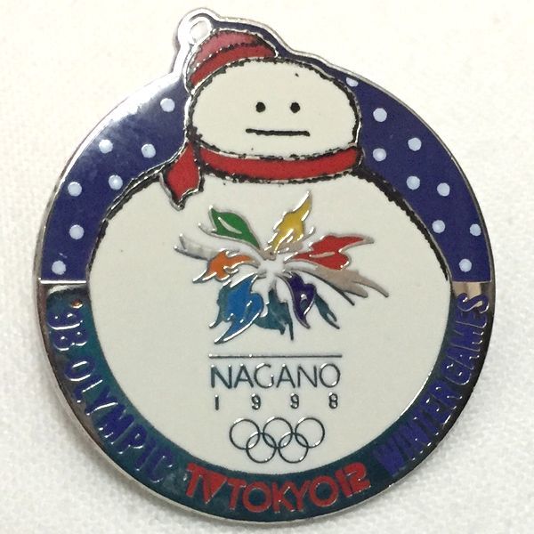 ピンズ：1998 長野オリンピック TV東京(雪だるま)