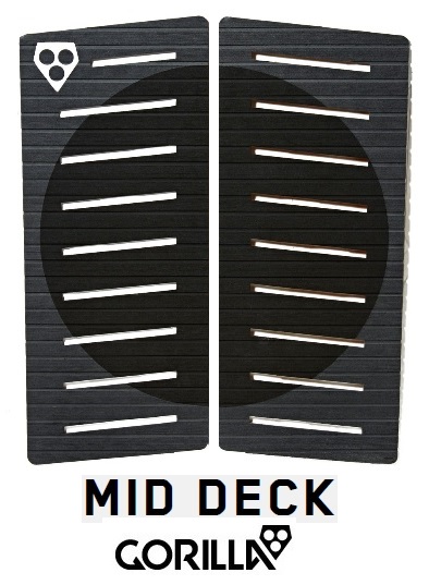 送料無料▲GORILLA Center Deck Grey・Black　デッキパッド　新品