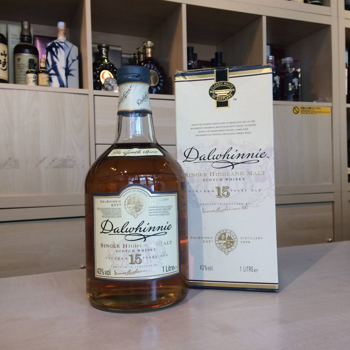 古酒☆未開栓 DALWHINNIE / ダルウィニー 15年 旧ボトル 1000ml 43% 箱