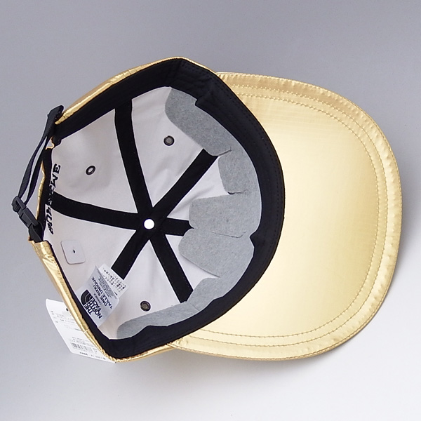 未使用品 18ss Supreme The North Face METALLIC 6-PANEL HAT GOLD 