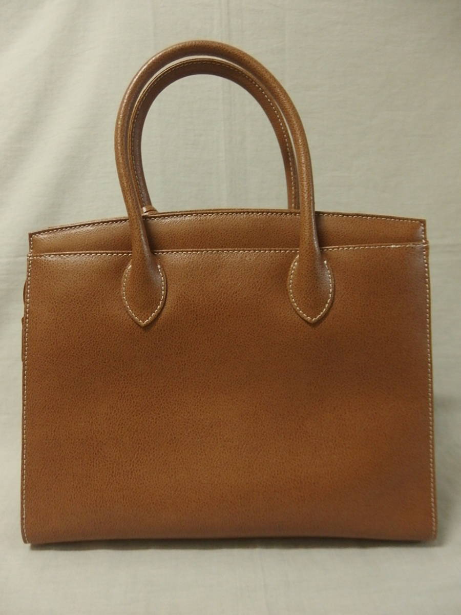 ☆美品 HAMANO 濱野 ケリー型 レザーハンドバッグ 鍵付き☆