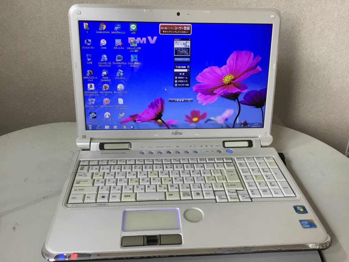 FUJITSU FMVA42JR LIFEBOOK AH42/J Pentium B980 2.40GHz 4GB□現状品