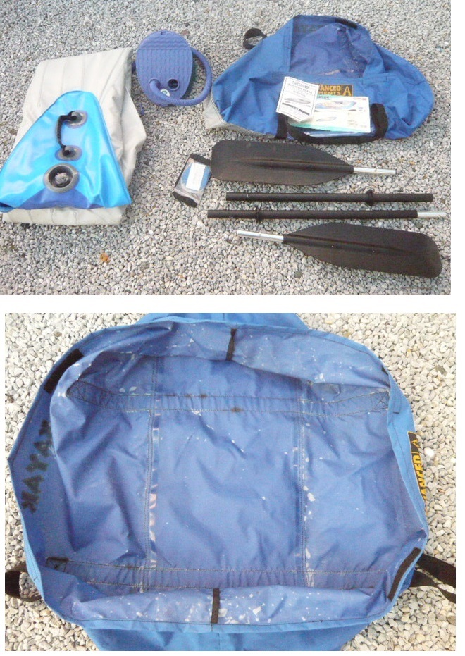 インフレータブルカヤック カヌー 288cm パドル ポンプ付き キャプテンスタッグ(CAPTAIN STAG) MC-1400アドベンチャー（ボート.船）