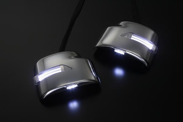 セール，正規品 DA64W エブリィ ワゴン LED ウインカーミラー フットランプ付 メッキ/ポジ白光 カバー交換式 ウィンカー ドアミラー エブリイ エブリー(ドアミラー)｜売買されたオークション情報、yahooの商品 スズキ用