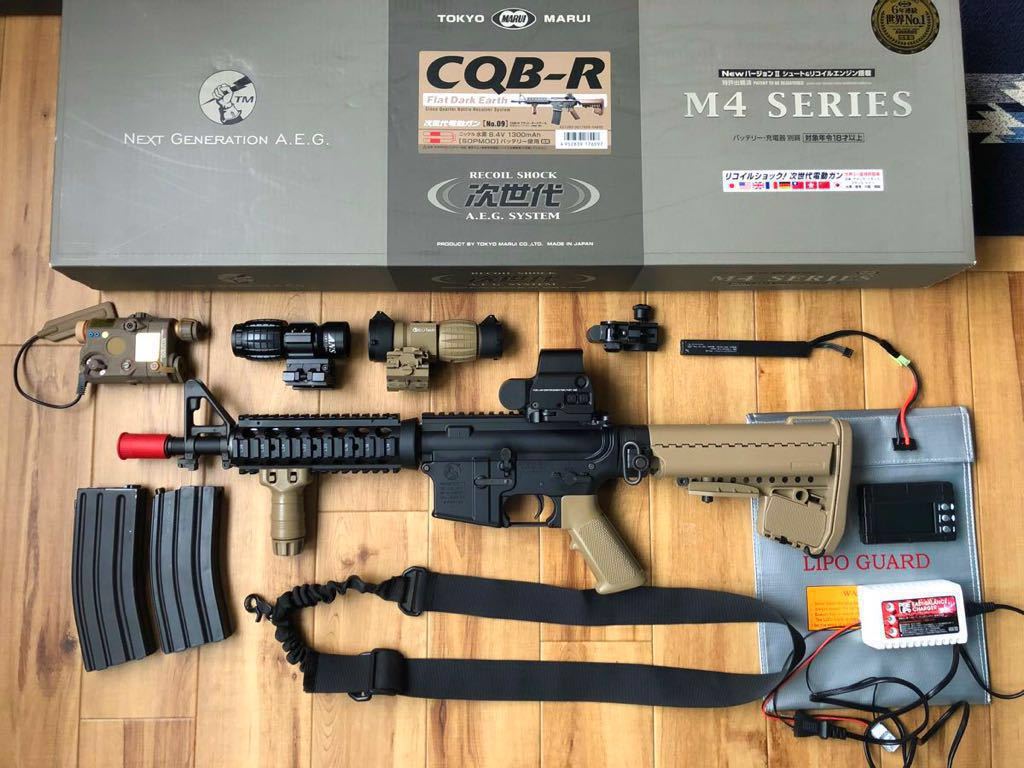 M4 東京マルイ CQB-R 次世代電動ガン CQB タンカラーモデル | PRO レーザー