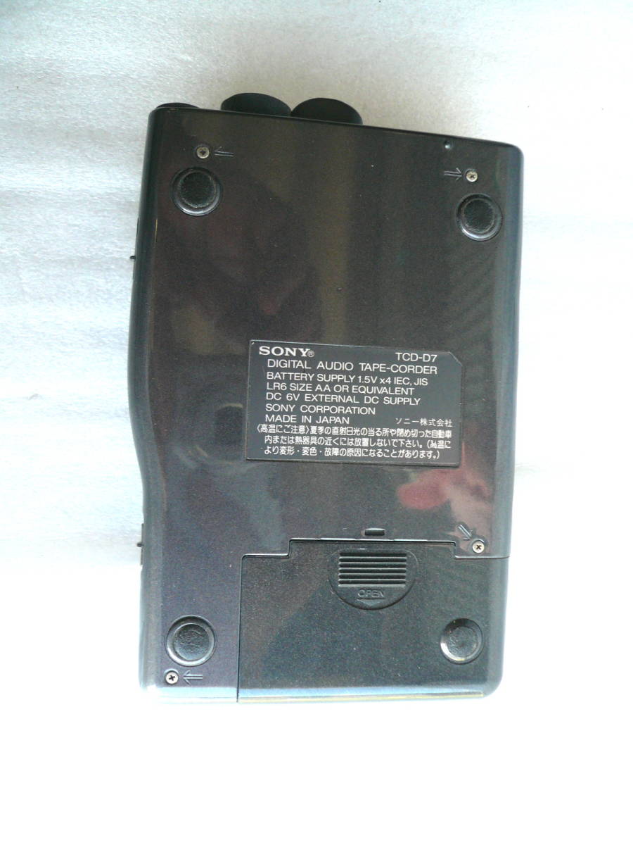 ☆SONY ソニー DAT WALKMAN ウォークマン TCD-D7 JUNK品 SONY 【公式通販】