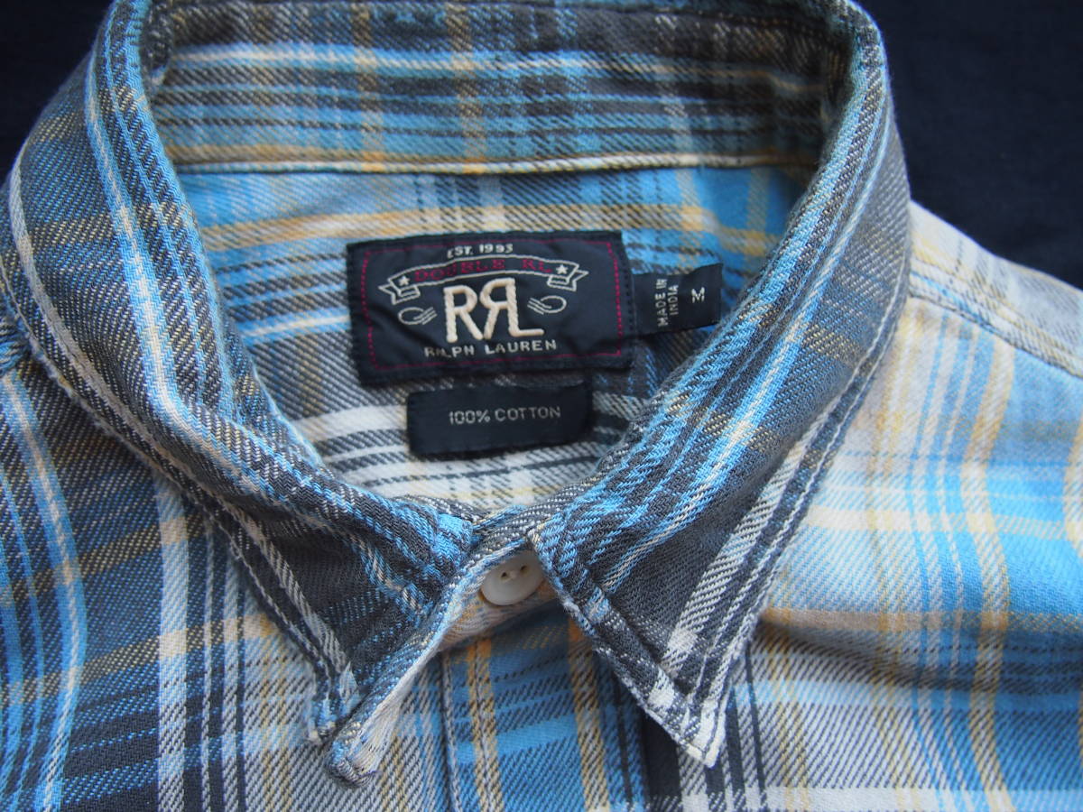 RRL M ネルシャツ - ラルフローレン ダブルアールエル チェック 