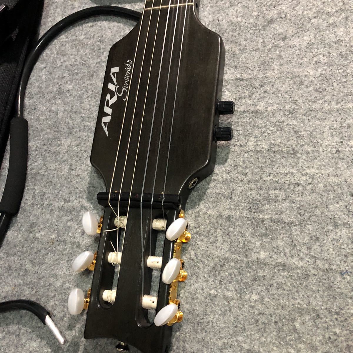 ARIA サイレントギター Sinsomid AS-90S セット ARIA サイレントギター