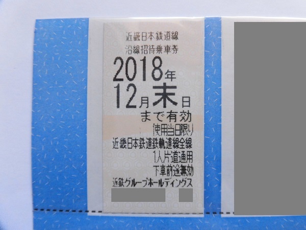 ★近畿日本鉄道株主優待★近鉄 全線片道乗車券 2枚セット★