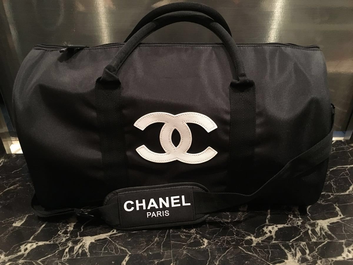 高評価！ シャネル CHANELノベルティボストンバッグ 黒 CHANEL CHANEL 