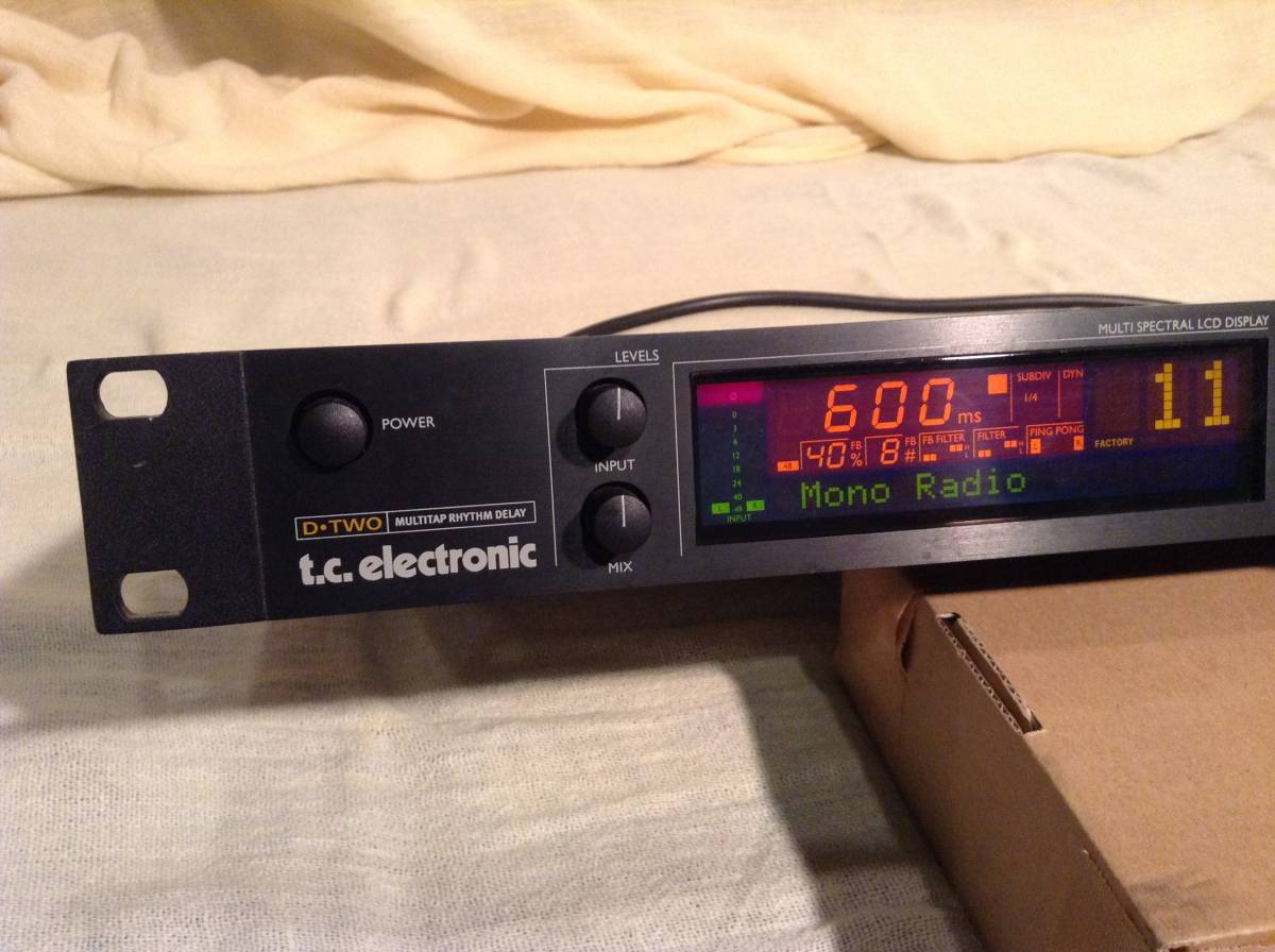 TC Electronic D-TWO ディレイ ラックエフェクター 動作品 送料無料，大得価 t.c electronic D-TWO マルチタップ リズム ディレイ