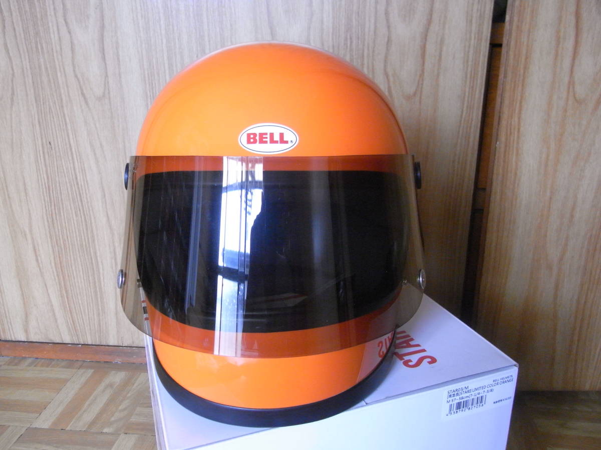 ヘルメット BELL ビンテージ オレンジ 限定 SHM ジェットヘルメット
