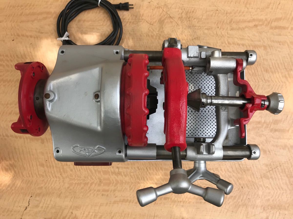 確認動画あり】 REX レッキス N50AⅢ ねじ切り機 ネジ切り機 パイプ 
