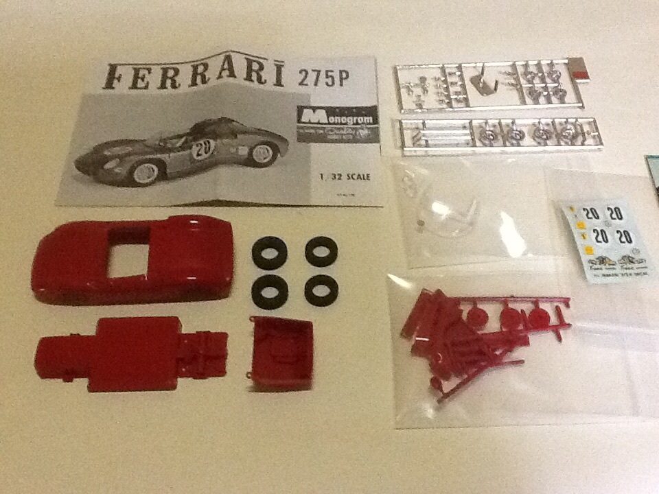 レア］60年代モノグラム フェラーリ275Pスロットカー組み立てキット