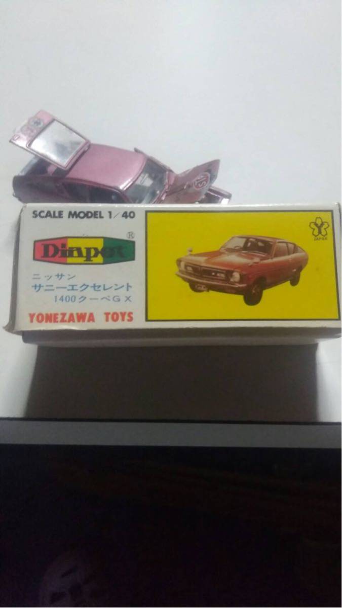 ミニカーヨネザワ日産サニーエクセレント1400クーペGX401中古です箱付きです_4