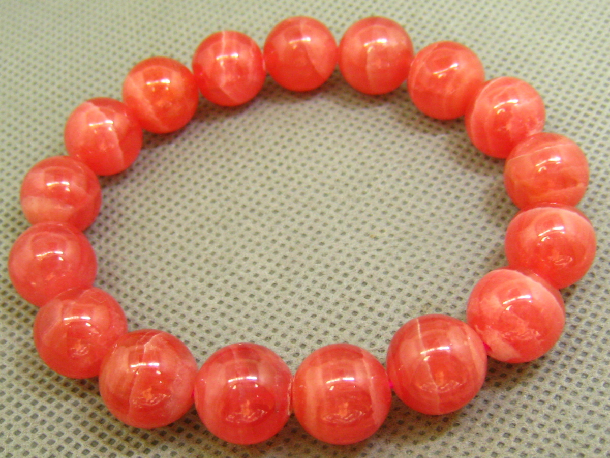 1027m090 天然石☆【45Aアイスインカローズ】☆ ブレス 11.3-11.8mm 