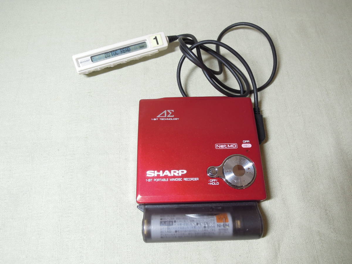 SHARP MDウォークマン IM-DR80-R シャープ ポータブルMDレコーダー