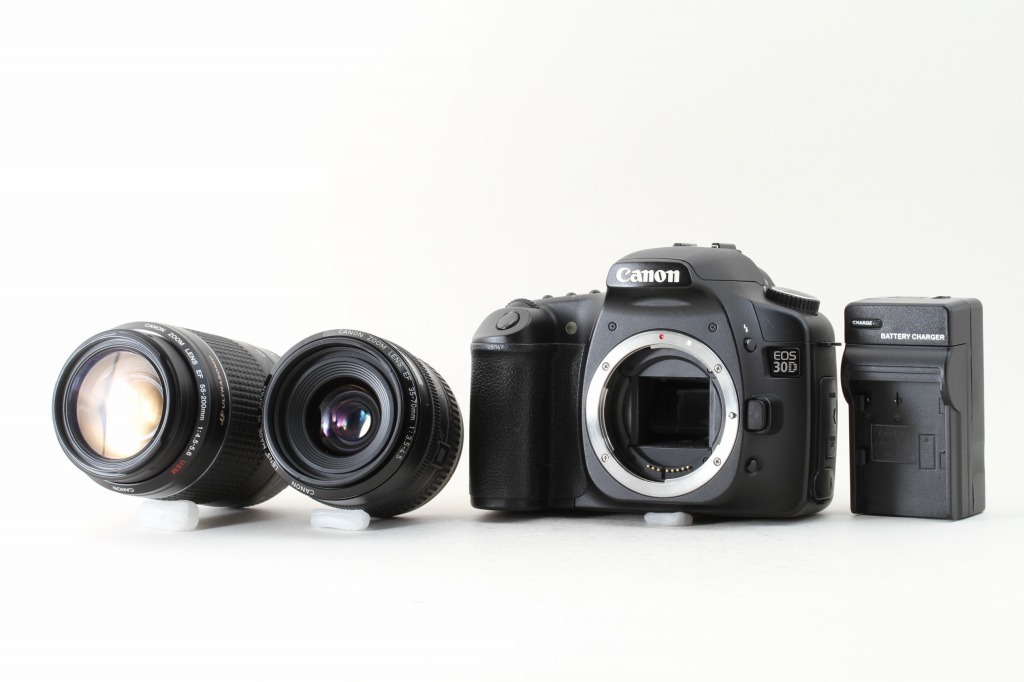 CANON EOS 30D ダブルレンズセット 35-70mm F3.5-4.5 + 55-200mm F4.5-5.6 USM ★一眼デビュー★