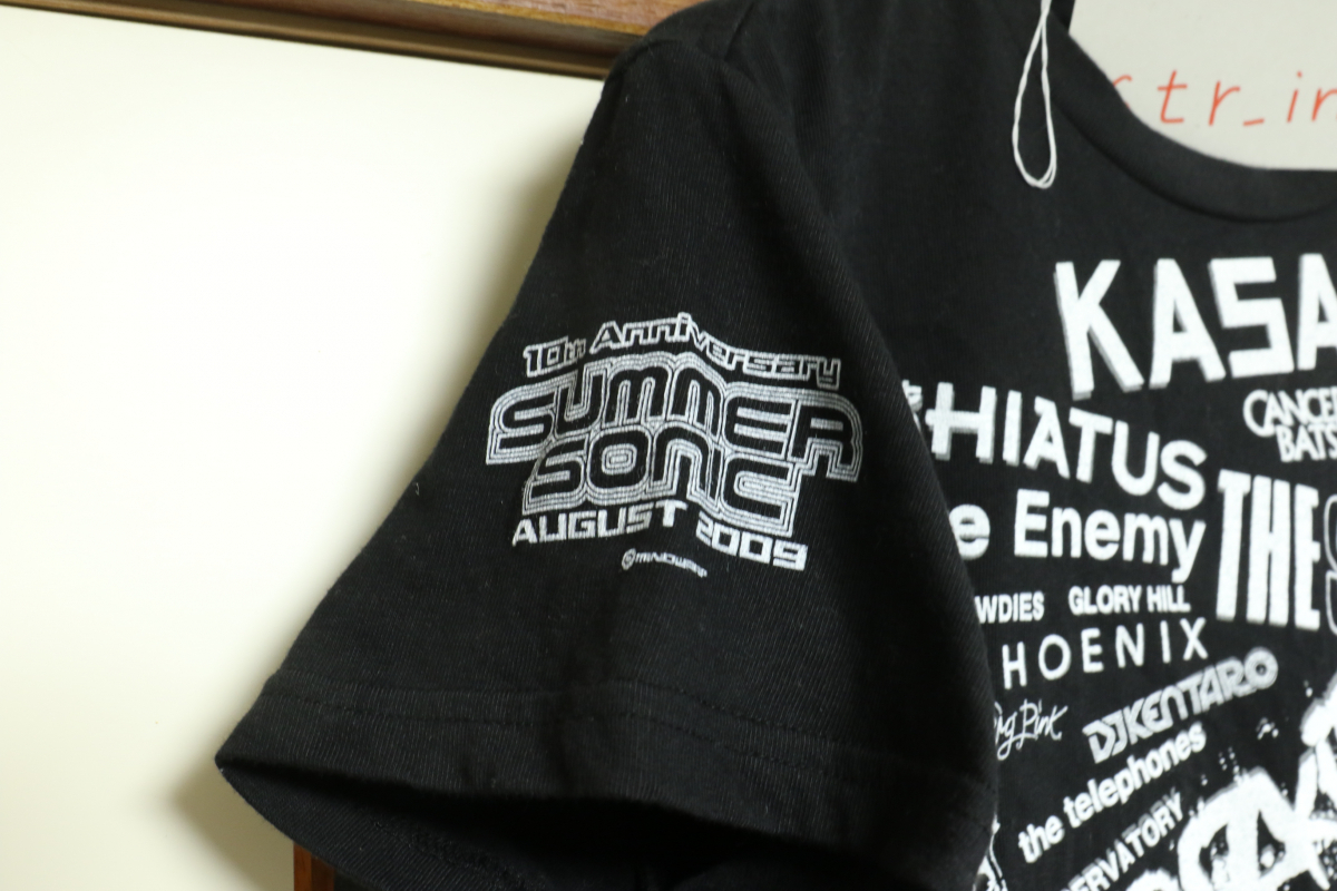 SUMMER SONIC 2009 アーティストロゴTシャツ Sサイズ サマソニ グッズ