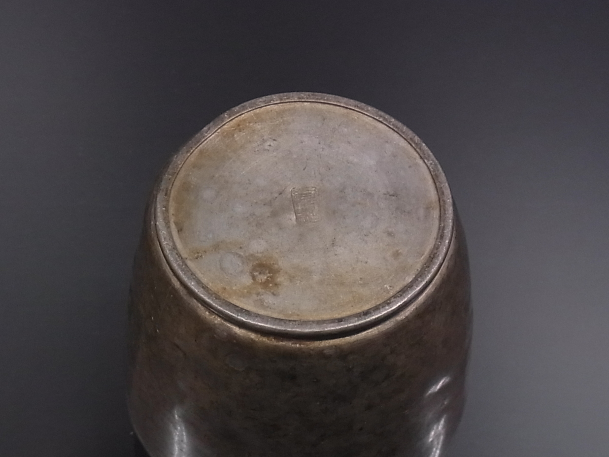 古錫 煎茶道具 茶壷 茶入 茶壺 茶心壺 茶道具 茶 茶葉罐 煎茶