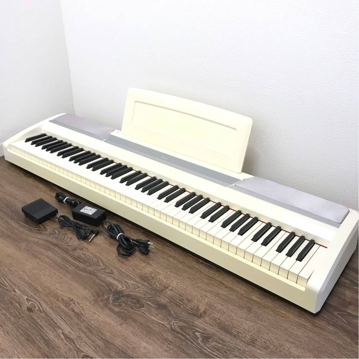 動作品□KORG 88鍵盤 電子ピアノ SP-170 ホワイト ペダル付き 電子 