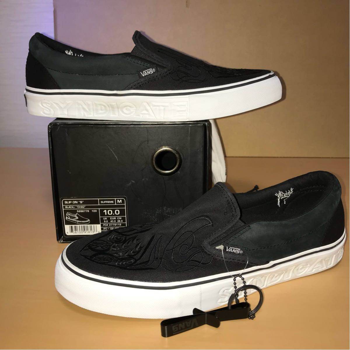 28㎝ VANS SYNDICATE SLIP ON S CHAZ バンズ スリッポン シンジケート 