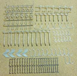 有孔ボード用フック78個（ペグボード・パンチングボード用フック）