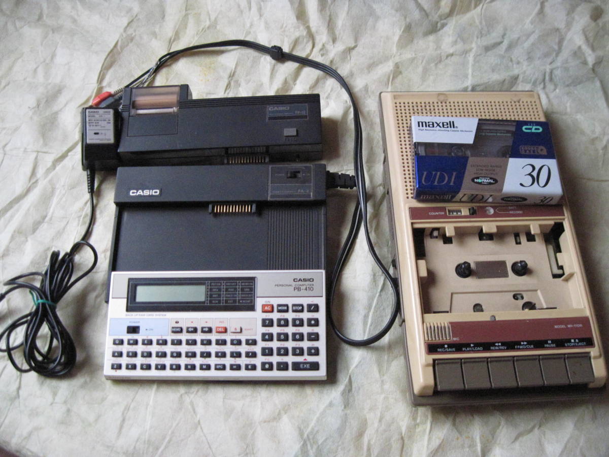 ⁠CASIO ポケコンPB-410 プリンターFA-3 FP-12S セット CASIO ポケコンPB-410 プリンターFA-3 FP-12S セット CASIO プリンター