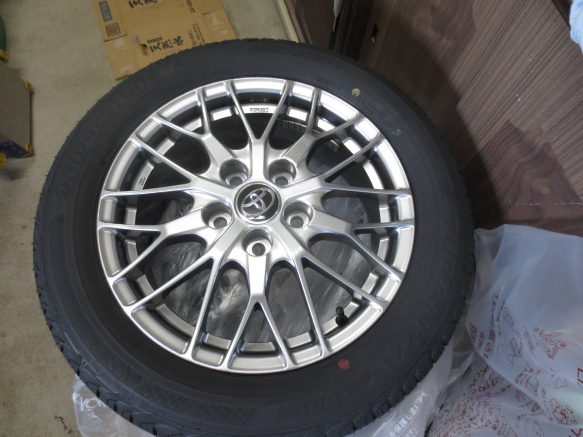 16インチ 2018年新車外し トヨタ VOXY 80 純正BBS 205/55R16 ホイール・タイヤ4本セット 純正ナット付　ヴォクシー エスクァイア ノア