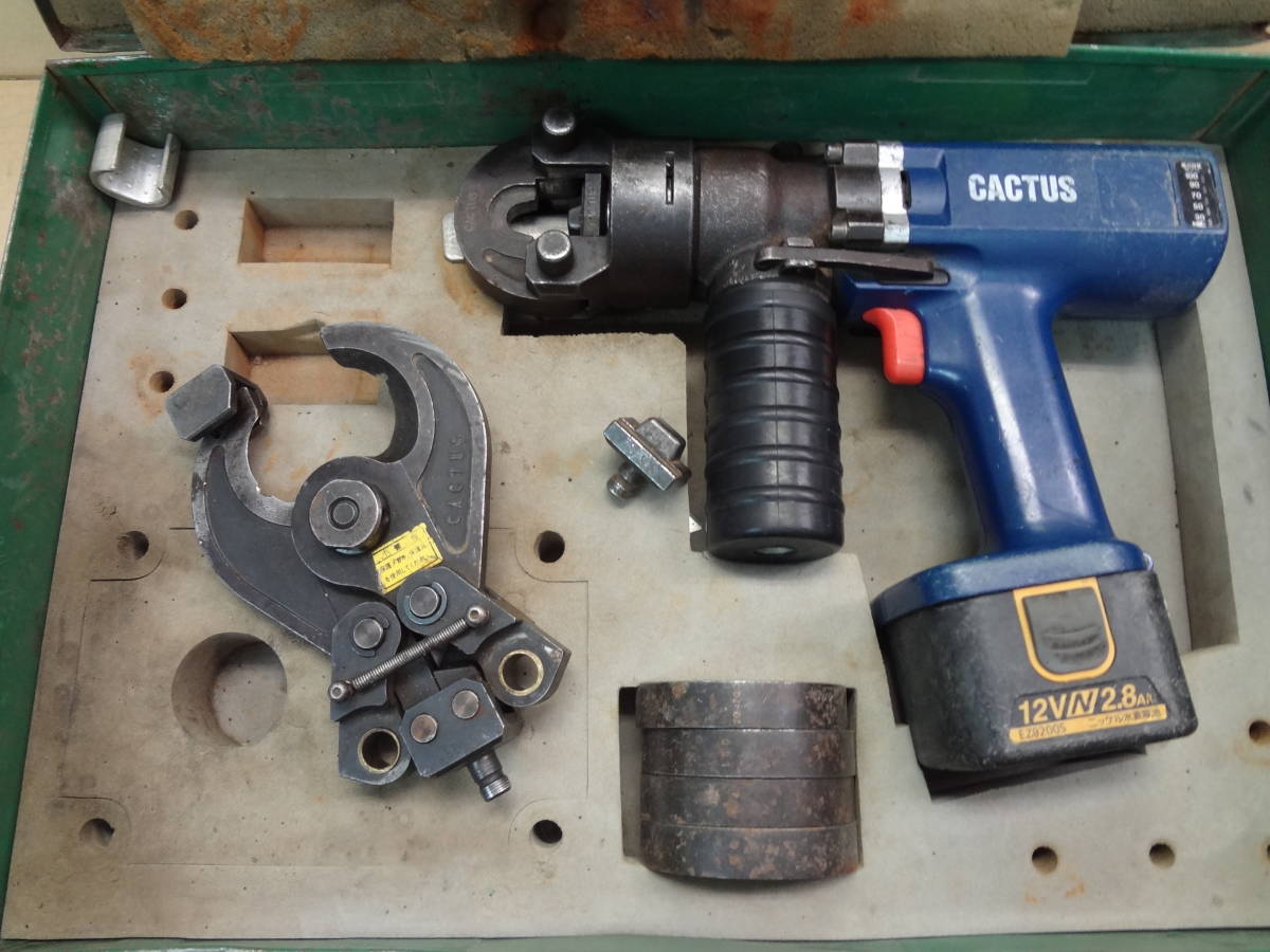 カクタス クリンプボーイ EV-150 CACTUS 圧着工具 産機興業 充電式 