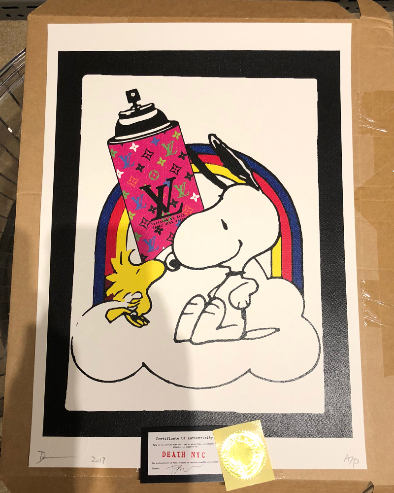 希少！本物！2017年 世界限定100枚 DEATH NYC スヌーピー SNOOPY ルイ
