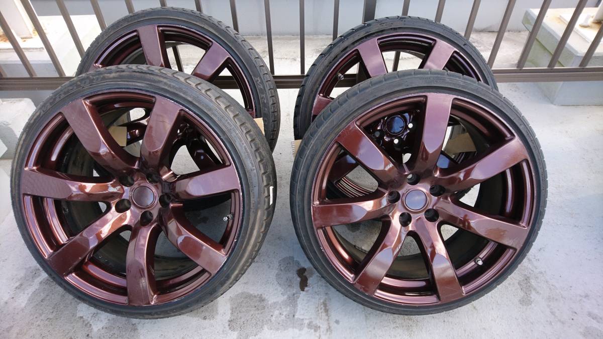 タイヤ、ホイール 沖縄発！！R35 GTR前期鍛造ホイールタイヤセット4本 