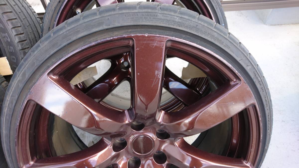 タイヤ、ホイール 沖縄発！！R35 GTR前期鍛造ホイールタイヤセット4本 