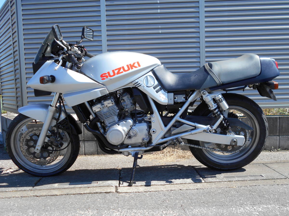 スズキ　GSX250S刀 書類付き カタナ 綺麗　低走行距離　検索ZZRVTR250FZRCBVTZRGSX250 カタナ GSX250S スズキ カタナ」(オートバイ車体 1円スタート！GSX250S 程度良好！☆始動動画有☆GJ76A