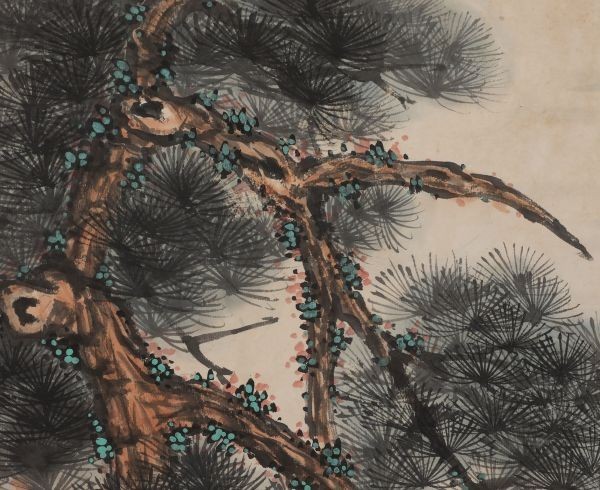 中国画 旧家蔵出し 三尺中堂画 紙本 版画中国美術「二河白道図」