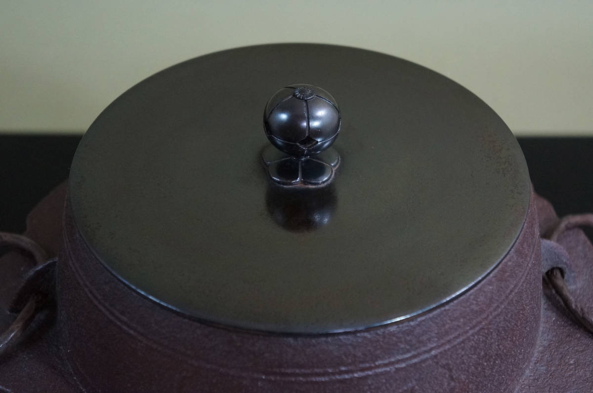 茶道具　唐銅　瓢頭　角　飾火箸　佐藤旺光　共箱　山形　釜師　工芸　稽古　台子 玉》 釜師 佐藤清光 大講堂釜 唐銅蓋添 共箱 茶道具 *71
