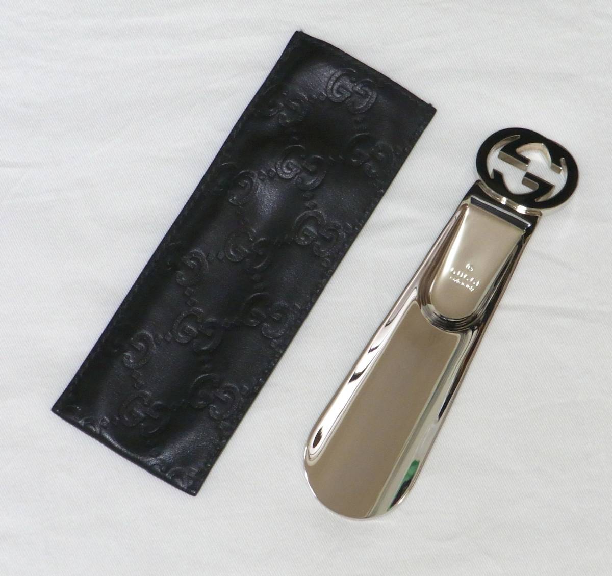 中古 GUCCI グッチ 靴べら 携帯 シューホーン GG シルバー ルイヴィトン