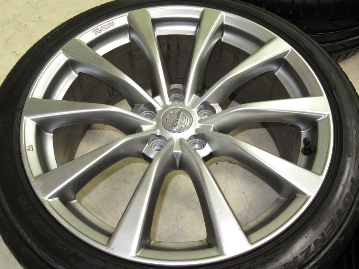 V36スカイラインクーペ純正　ENKEI 19inch アルミ タイヤ 4本 日産V36スカイラインクーペ純正 8.5J-19+43，9J-19+45 pcd114.3/
