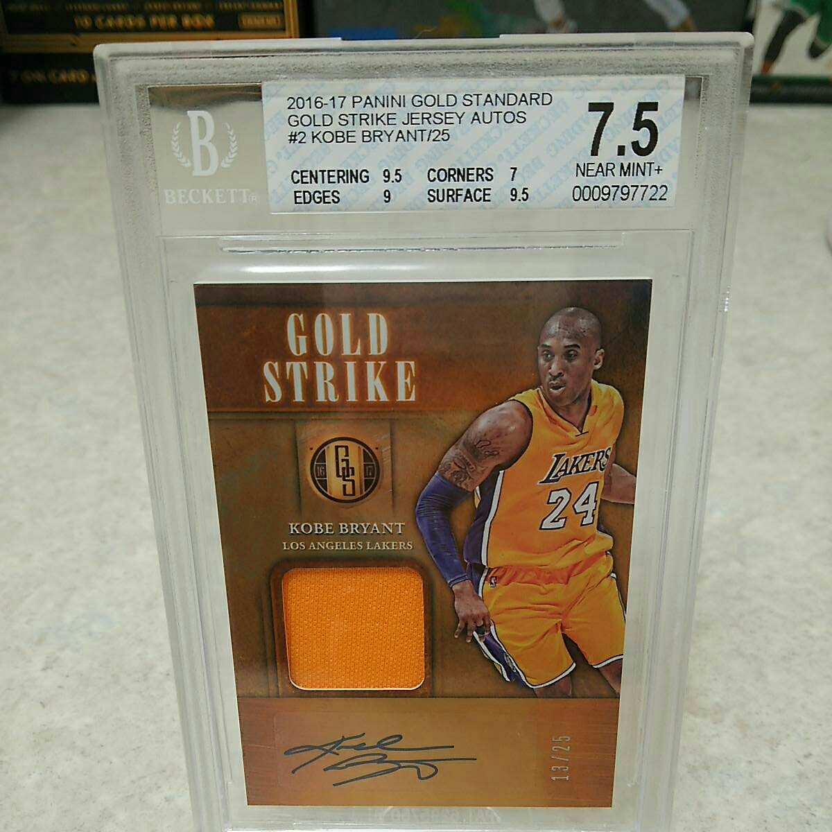 NBA オートカード 憎い コービー・ブライアント Kobe Bryant auto 