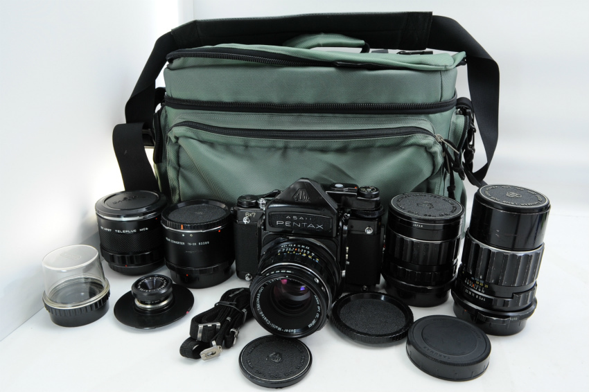 ecoま】ペンタックス PENTAX 6×7 TTLファインダー レンズ5本・バック